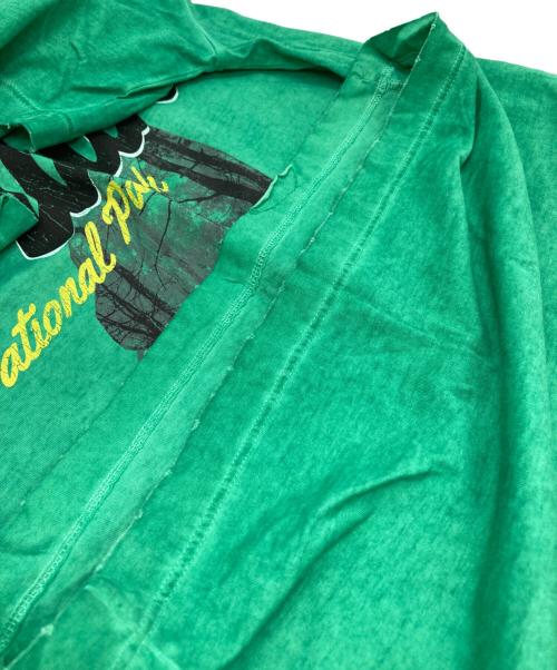 DSQUARED2（ディースクエアード）DSQUARED2 (ディースクエアード) ダメージ加工Tシャツ グリーン サイズ:XSの古着・服飾アイテム