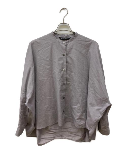 mizuiro-ind（ミズイロインド）mizuiro-ind (ミズイロインド) バンドカラーシャツ パープル サイズ:FREEの古着・服飾アイテム