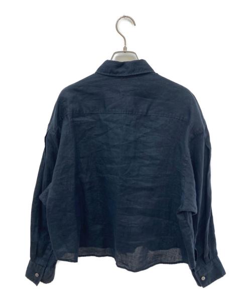 journal standard L'essage（ジャーナルスタンダード レサージュ）journal standard L'essage (ジャーナルスタンダード レサージュ) リネンシャツ ブラック サイズ:-の古着・服飾アイテム