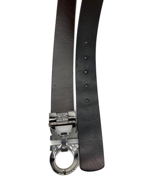 Salvatore Ferragamo（サルヴァトーレ フェラガモ）Salvatore Ferragamo (サルヴァトーレ フェラガモ) ガンチーニバックルレザーベルト ブラックの古着・服飾アイテム