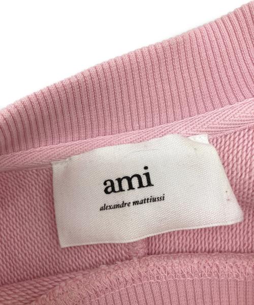 AMI Alexandre Mattiussi（アミアレクサンドルマテュッシ）AMI Alexandre Mattiussi (アミアレクサンドルマテュッシ) ラグランスウェット ピンク サイズ:XSの古着・服飾アイテム