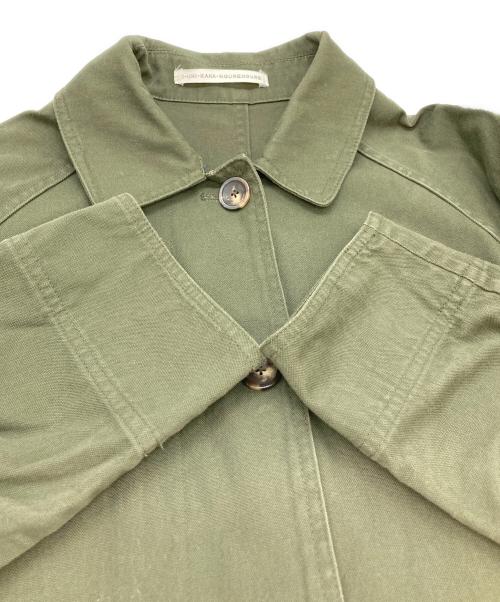 かぐれ（カグレ）かぐれ (カグレ) ハイカウントロングコート/ステンカラーコート カーキ サイズ:Freeの古着・服飾アイテム