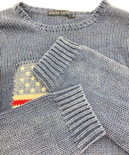 RALPH LAUREN（ラルフローレン）RALPH LAUREN (ラルフローレン) 星条旗ニット ネイビー サイズ:SIZE 7の古着・服飾アイテム