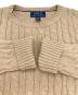 中古・古着 POLO RALPH LAUREN (ポロ・ラルフローレン) コットンケーブルニット ベージュ サイズ:M：9000円