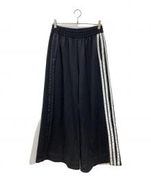 Y-3（ワイスリー）の古着「ワイドトラックパンツ」｜ブラック