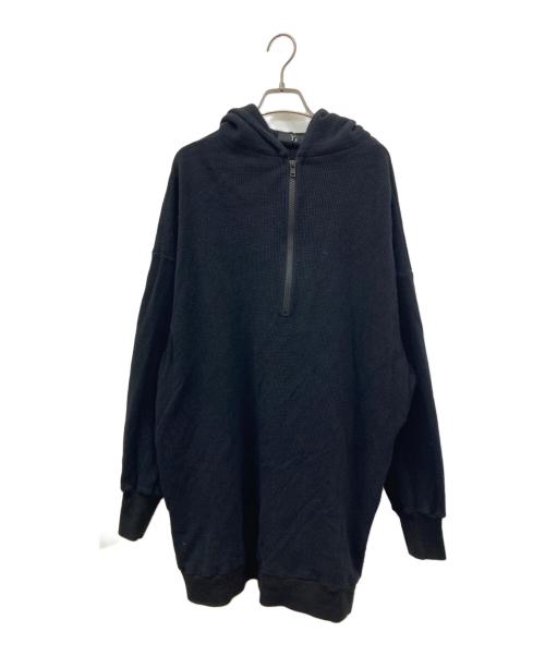 Y's（ワイズ）Y's (ワイズ) ハーフジップパーカー ブラック サイズ:2の古着・服飾アイテム
