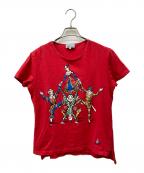 Vivienne Westwood manヴィヴィアン ウェストウッド マン）の古着「オーブ刺繍サーカスTシャツ」｜レッド