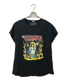 Hysteric Glamour（ヒステリックグラマー）の古着「THE CRAMPSプリントTシャツ」｜ブラック