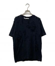 JOHN LAWRENCE SULLIVAN（ジョン ローレンス サリバン）の古着「ダメージ加工Tシャツ」｜ブラック