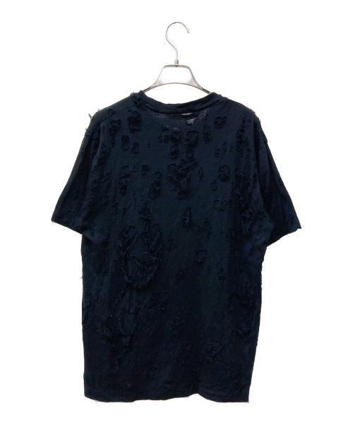 JOHN LAWRENCE SULLIVAN（ジョン ローレンス サリバン）JOHN LAWRENCE SULLIVAN (ジョン ローレンス サリバン) ダメージ加工Tシャツ ブラック サイズ:Ⅿの古着・服飾アイテム