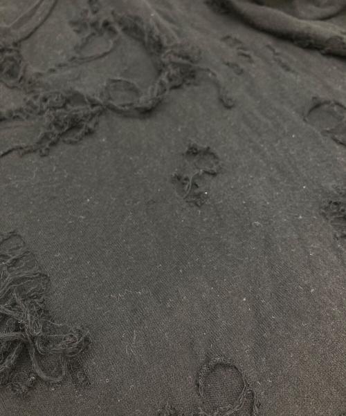 JOHN LAWRENCE SULLIVAN（ジョン ローレンス サリバン）JOHN LAWRENCE SULLIVAN (ジョン ローレンス サリバン) ダメージ加工Tシャツ ブラック サイズ:Ⅿの古着・服飾アイテム