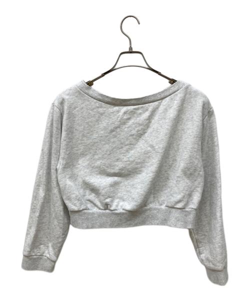 HER LIP TO（ハーリップトゥ）HER LIP TO (ハーリップトゥ) オフショルダースウェット/Flight Mode Cropped Pullover グレー サイズ:Fの古着・服飾アイテム