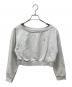 HER LIP TO（ハーリップトゥ）の古着「オフショルダースウェット/Flight Mode Cropped Pullover」｜グレー
