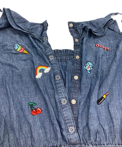 Hysteric Glamour（ヒステリックグラマー）Hysteric Glamour (ヒステリックグラマー) ワッペンオールインワン インディゴ サイズ:Sの古着・服飾アイテム