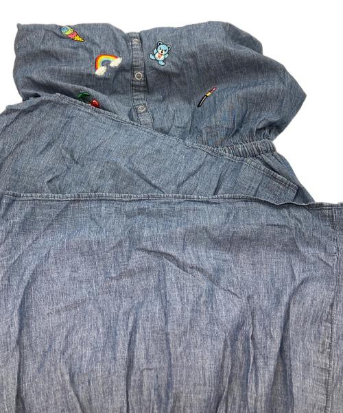 Hysteric Glamour（ヒステリックグラマー）Hysteric Glamour (ヒステリックグラマー) ワッペンオールインワン インディゴ サイズ:Sの古着・服飾アイテム
