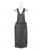 Hysteric Glamourヒステリックグラマー）の古着「デニムサロペット」｜グレー