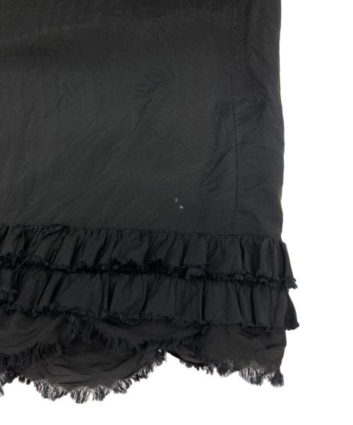 COMME des GARCONS COMME des GARCONS（コムデギャルソン コムデギャルソン）COMME des GARCONS COMME des GARCONS (コムデギャルソン コムデギャルソン) フリルワイドイージーパンツ ブラック サイズ:XSの古着・服飾アイテム