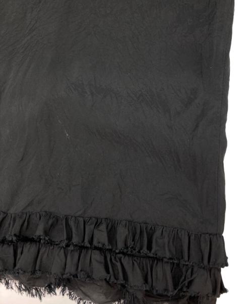 COMME des GARCONS COMME des GARCONS（コムデギャルソン コムデギャルソン）COMME des GARCONS COMME des GARCONS (コムデギャルソン コムデギャルソン) フリルワイドイージーパンツ ブラック サイズ:XSの古着・服飾アイテム