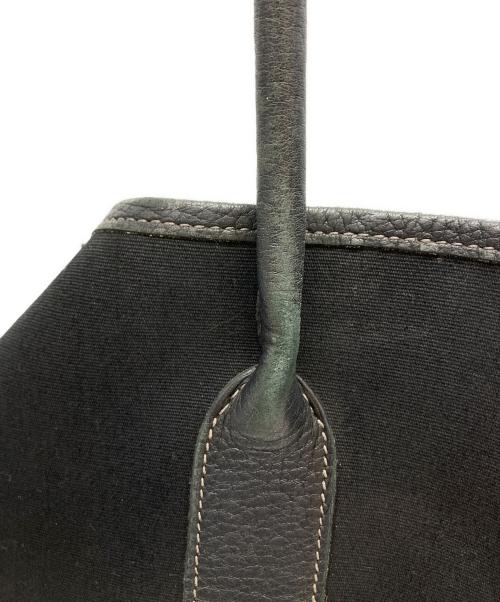 HERMES（エルメス）HERMES (エルメス) ガーデンパーティPM/キャンバストートバッグ ブラックの古着・服飾アイテム