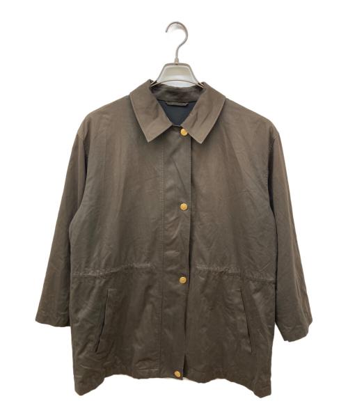 Burberry's（バーバリーズ）Burberry's (バーバリーズ) ジップアップジャケット ブラウン サイズ:Mの古着・服飾アイテム