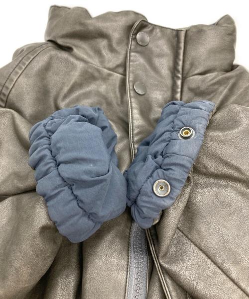 NAUTICA（ノーティカ）NAUTICA (ノーティカ) リバーシブルエコレザーブルゾン チャコールグレー/ネイビー×グリーン サイズ:Lの古着・服飾アイテム