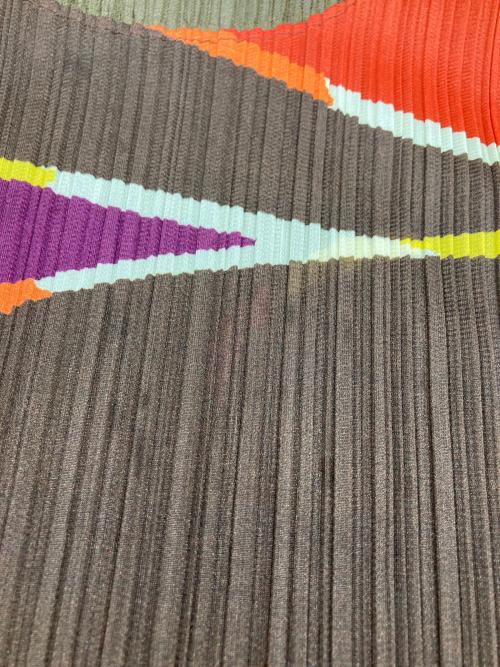 PLEATS PLEASE（プリーツプリーズ）PLEATS PLEASE (プリーツプリーズ) 総柄プリーツワンピース マルチカラー サイズ:2の古着・服飾アイテム