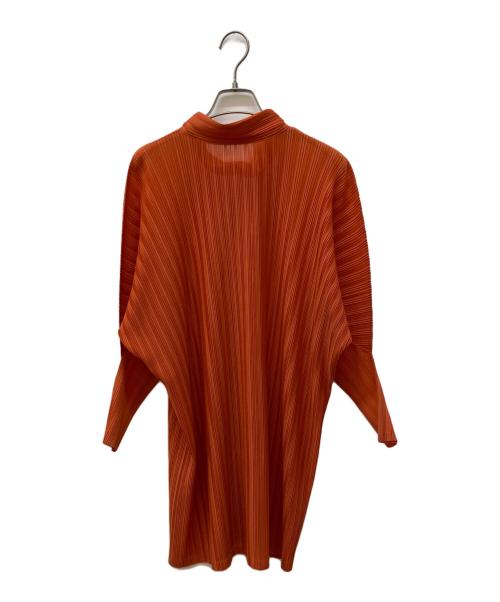 PLEATS PLEASE（プリーツプリーズ）PLEATS PLEASE (プリーツプリーズ) プリーツロングシャツ オレンジ サイズ:3の古着・服飾アイテム