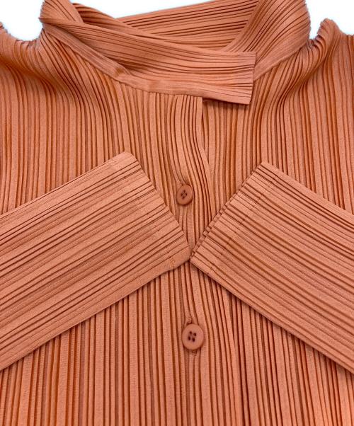 PLEATS PLEASE（プリーツプリーズ）PLEATS PLEASE (プリーツプリーズ) プリーツロングシャツ オレンジ サイズ:3の古着・服飾アイテム