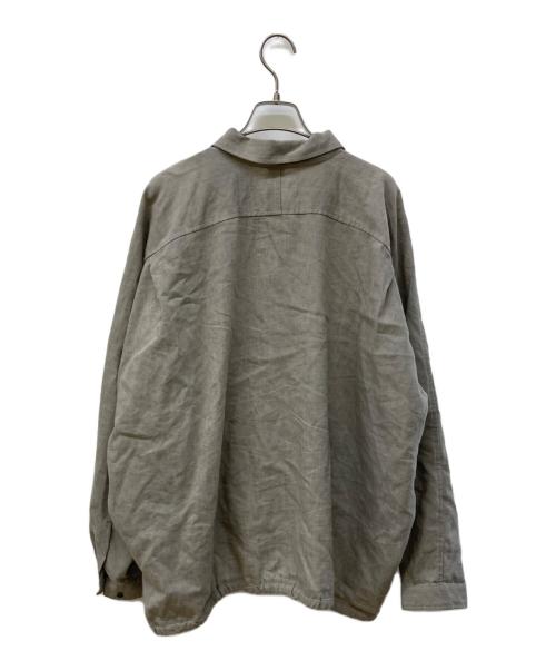 O project（オープロジェクト）O project (オープロジェクト) BALLOON SHIRT/リネンウールシャツ ベージュ サイズ:Mの古着・服飾アイテム