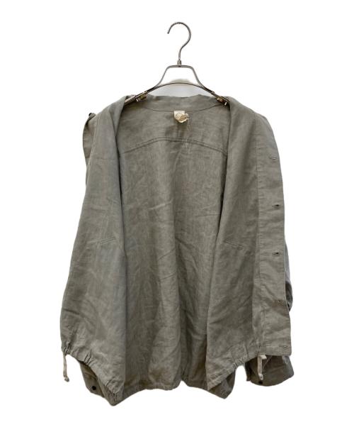 O project（オープロジェクト）O project (オープロジェクト) BALLOON SHIRT/リネンウールシャツ ベージュ サイズ:Mの古着・服飾アイテム