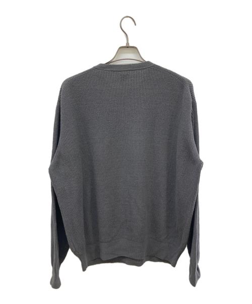 BATONER（バトナ―）BATONER (バトナ―) 畔編みシルクニット グレー サイズ:SIZE 3の古着・服飾アイテム