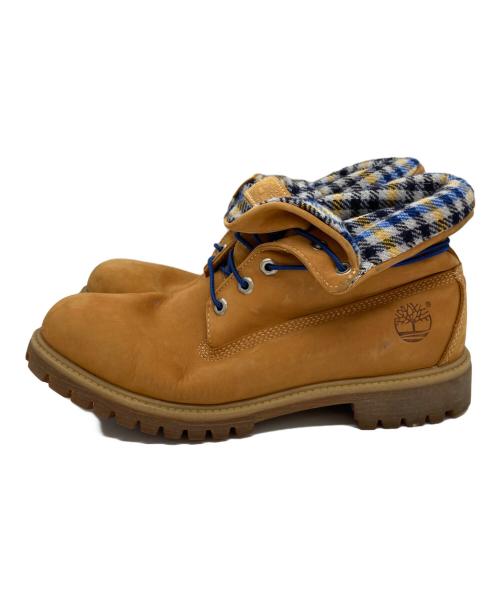 Timberland（ティンバーランド）Timberland (ティンバーランド) WOOLRICH (ウールリッチ) 6ホールイエローブーツ ブラウン サイズ:10Wの古着・服飾アイテム