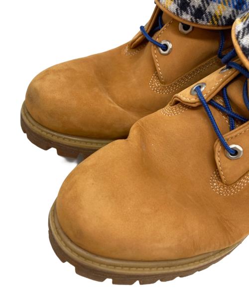 Timberland（ティンバーランド）Timberland (ティンバーランド) WOOLRICH (ウールリッチ) 6ホールイエローブーツ ブラウン サイズ:10Wの古着・服飾アイテム