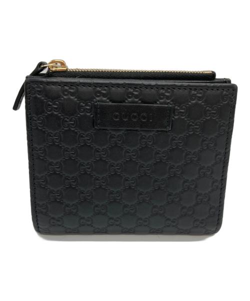 GUCCI（グッチ）GUCCI (グッチ) マイクログッチシマ/コンパクトウォレット ブラック サイズ:-の古着・服飾アイテム