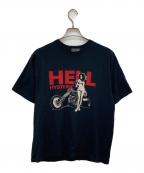 Hysteric Glamourヒステリックグラマー）の古着「プリントTシャツ」｜ブラック