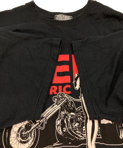 Hysteric Glamour（ヒステリックグラマー）Hysteric Glamour (ヒステリックグラマー) プリントTシャツ ブラック サイズ:XLの古着・服飾アイテム