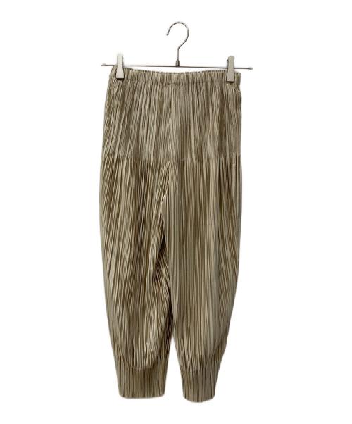 PLEATS PLEASE（プリーツプリーズ）PLEATS PLEASE (プリーツプリーズ) プリーツテーパードパンツ ベージュ サイズ:Sの古着・服飾アイテム