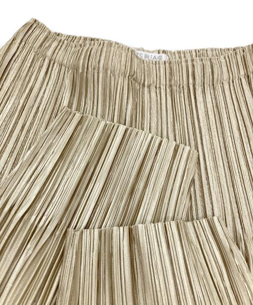 PLEATS PLEASE（プリーツプリーズ）PLEATS PLEASE (プリーツプリーズ) プリーツテーパードパンツ ベージュ サイズ:Sの古着・服飾アイテム