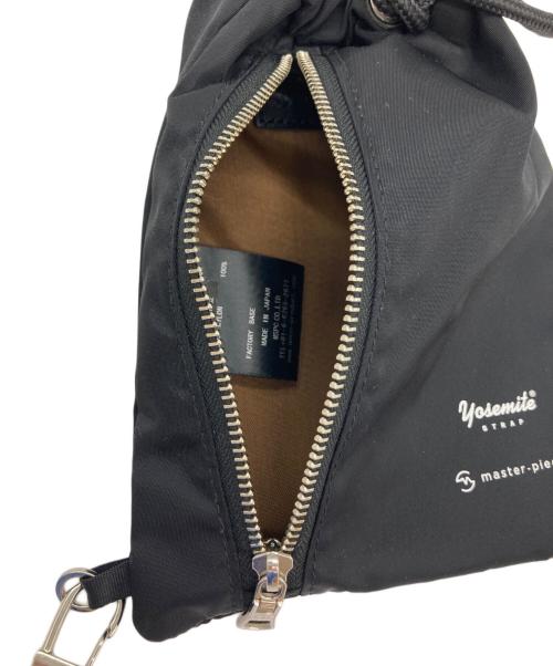 master-piece（マスターピース）master-piece (マスターピース) yosemite strap (ヨセミテストラップ) 巾着ショルダーバッグ ブラックの古着・服飾アイテム
