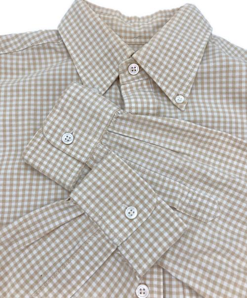 Engineered Garments（エンジニアド ガーメンツ）Engineered Garments (エンジニアド ガーメンツ) ボタンダウンシャツ ベージュ×ホワイト サイズ:Sの古着・服飾アイテム