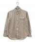 Engineered Garments（エンジニアド ガーメンツ）の古着「ボタンダウンシャツ」｜ベージュ×ホワイト