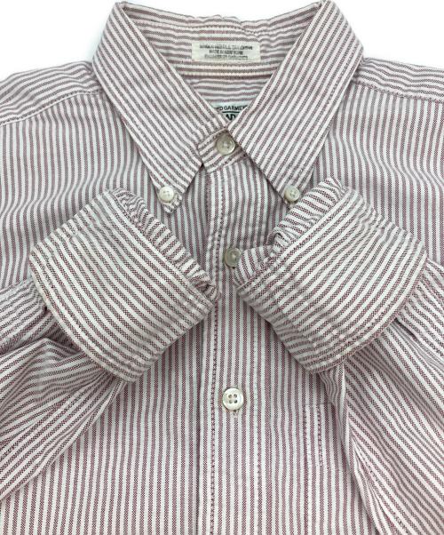 Engineered Garments（エンジニアド ガーメンツ）Engineered Garments (エンジニアド ガーメンツ) ボタンダウンシャツ ピンク×ホワイト サイズ:Sの古着・服飾アイテム