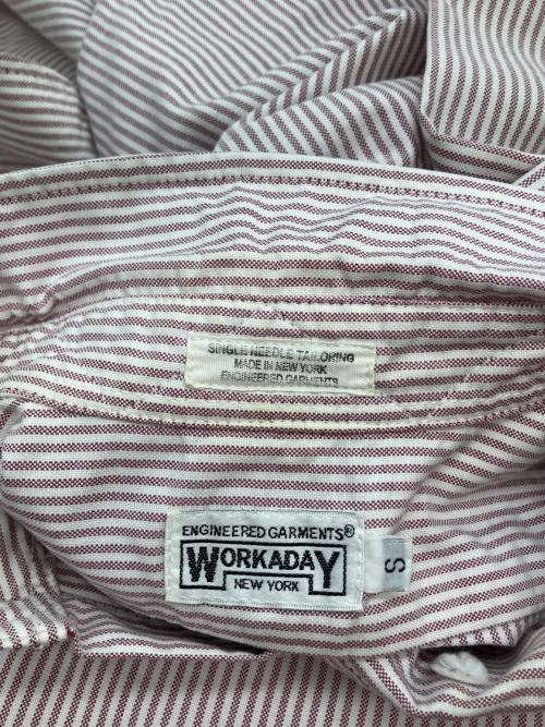 Engineered Garments（エンジニアド ガーメンツ）Engineered Garments (エンジニアド ガーメンツ) ボタンダウンシャツ ピンク×ホワイト サイズ:Sの古着・服飾アイテム