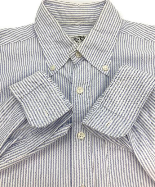 Engineered Garments（エンジニアド ガーメンツ）Engineered Garments (エンジニアド ガーメンツ) ボタンダウンシャツ スカイブルー×ホワイト サイズ:XSの古着・服飾アイテム