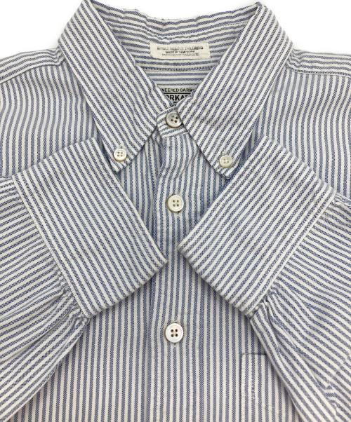 Engineered Garments（エンジニアド ガーメンツ）Engineered Garments (エンジニアド ガーメンツ) ボタンダウンシャツ ブルー×ホワイト サイズ:Sの古着・服飾アイテム
