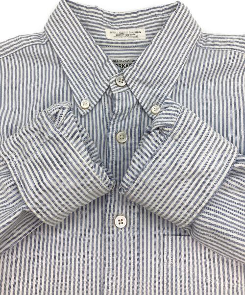 Engineered Garments（エンジニアド ガーメンツ）Engineered Garments (エンジニアド ガーメンツ) ボタンダウンシャツ ブルー×ホワイト サイズ:Sの古着・服飾アイテム