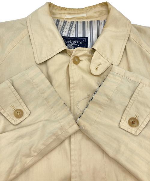 Burberry's（バーバリー）Burberry's (バーバリー) シルクステンカラーコート ベージュ サイズ:Ⅼの古着・服飾アイテム
