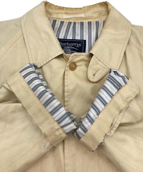 Burberry's（バーバリー）Burberry's (バーバリー) シルクステンカラーコート ベージュ サイズ:Ⅼの古着・服飾アイテム