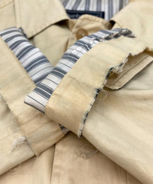 Burberry's（バーバリー）Burberry's (バーバリー) シルクステンカラーコート ベージュ サイズ:Ⅼの古着・服飾アイテム