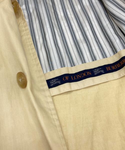 Burberry's（バーバリー）Burberry's (バーバリー) シルクステンカラーコート ベージュ サイズ:Ⅼの古着・服飾アイテム